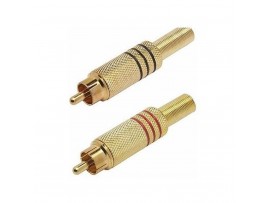RCA Solder Jack Plug Pair 2 pcs